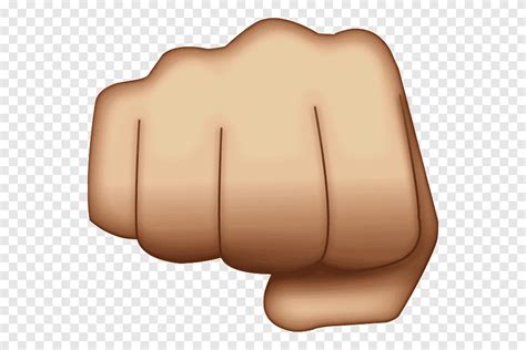 Raised fist Emoji Fist bump Punch, Emoji, angle, hand png | PNGEgg