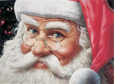 Santa Claus Painting by Nilton Ramalho - Pixels