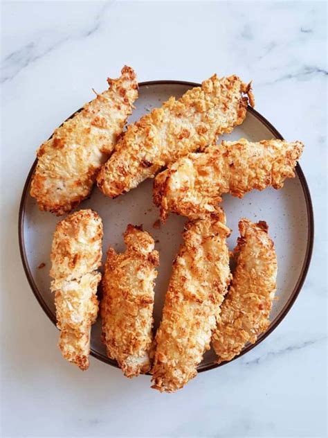 Air Fryer Breaded Chicken {Easy Oil Free Fried Chicken} - Hint of Healthy