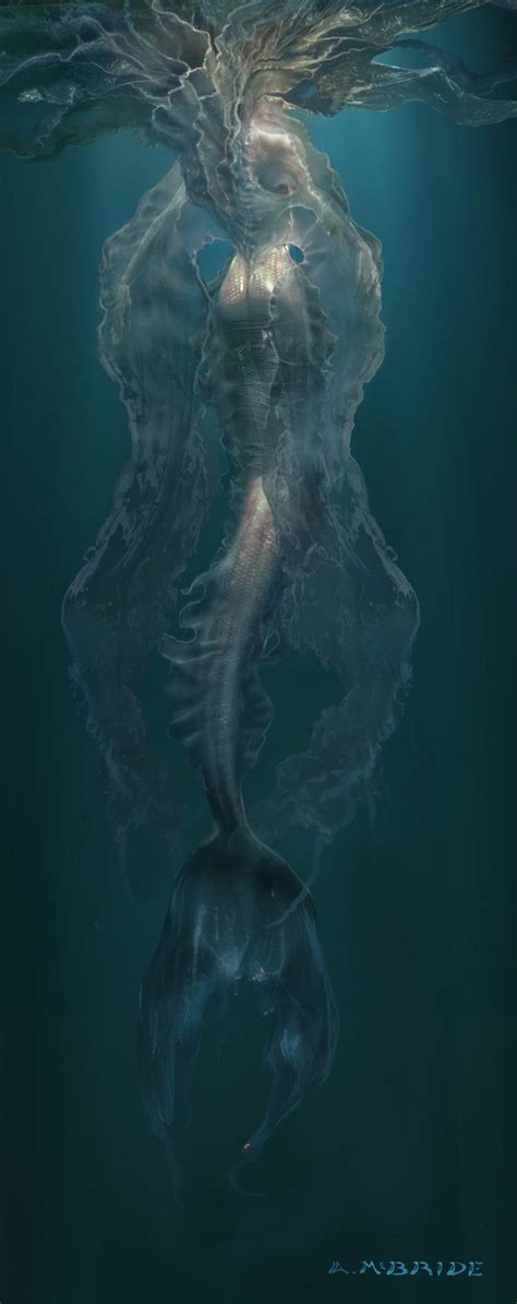 Applibot Legend of the Cryptids by Alexander Mandradjiev on ArtStation. | Fantasy mermaids, Dark ...