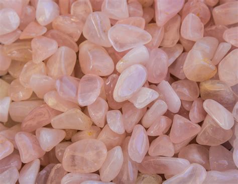 Rose Quartz Polished Tumble Stone Healing Crystal - Quantity 1 - Orli Massage Candles