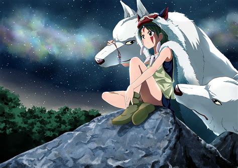 princess mononoke, hayao miyazaki, wolf Wallpaper, HD Anime 4K ...