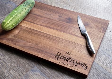 Personalized Cutting Board Engraved Cutting Board, Charcuterie Board, Wedding Gift, Housewarming ...