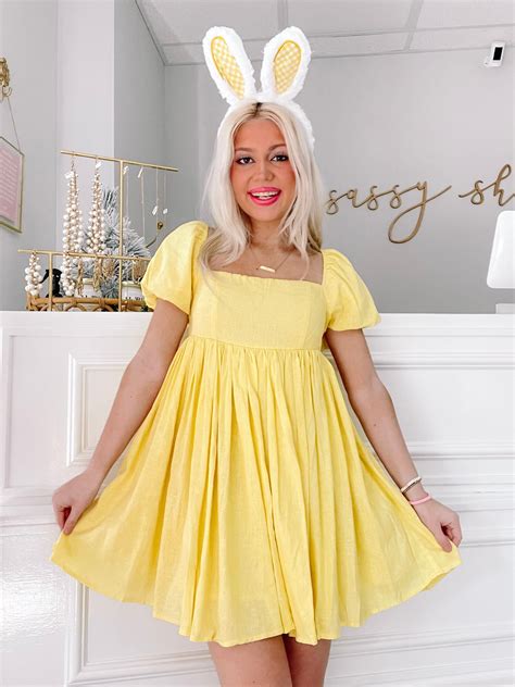 Lush and Lemons Dress in 2023 | Yellow dress spring, Yellow dress summer, Yellow mini dress