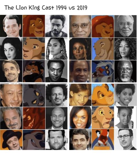 Disnerds - The Lion King Cast 1994 Vs 2019 🦁