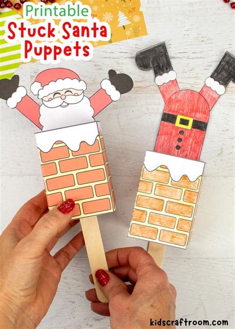 Santa Stuck In The Chimney Craft - Kids Craft Room