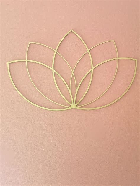 Gold Wall Decor Lotus Metal Wall Art Lotus Flower Decor - Etsy ...