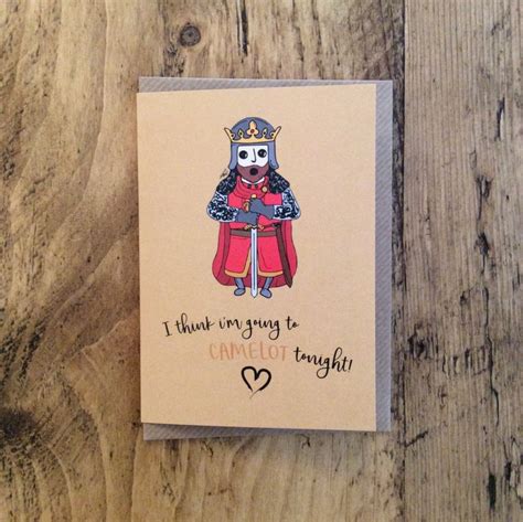 King Arthur Pun Cartoon // Greetings Card - Etsy UK