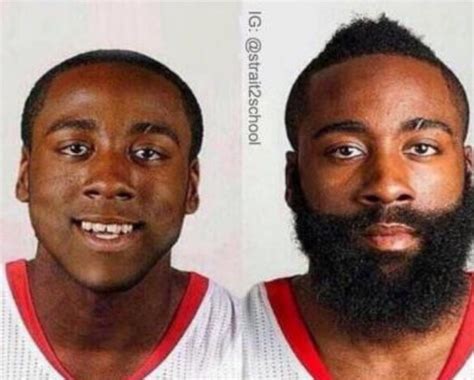 James Harden before the beard