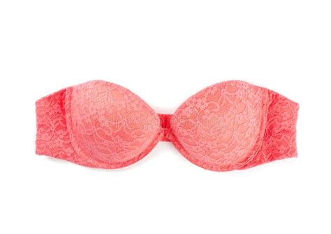 Pink Lace Strapless Bra stock photo. Image of woman, feminine - 26564306
