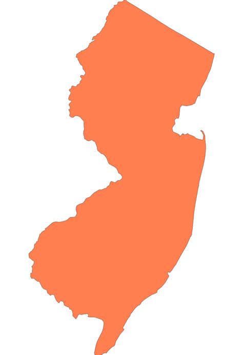 New Jersey State Outline | SVG and PNG Download