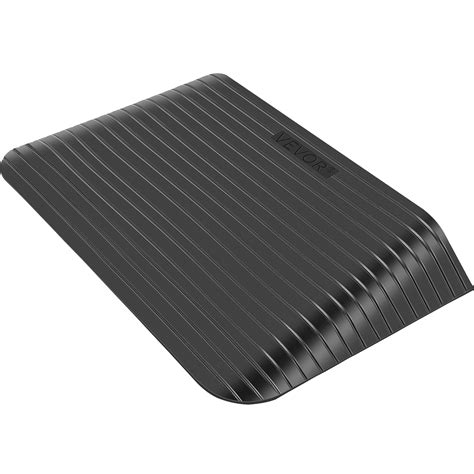 VEVOR Rubber Threshold Ramp, 3.5" Rise Threshold Ramp Doorway, Recycled Rubber Power Threshold ...