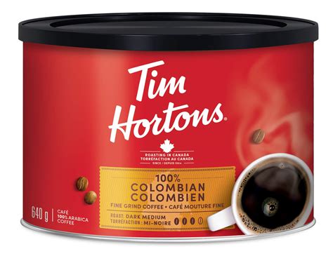 Tim Hortons 100% Colombian, Ground Coffee, 640g/22.6 oz., {Imported from Canada} | eBay