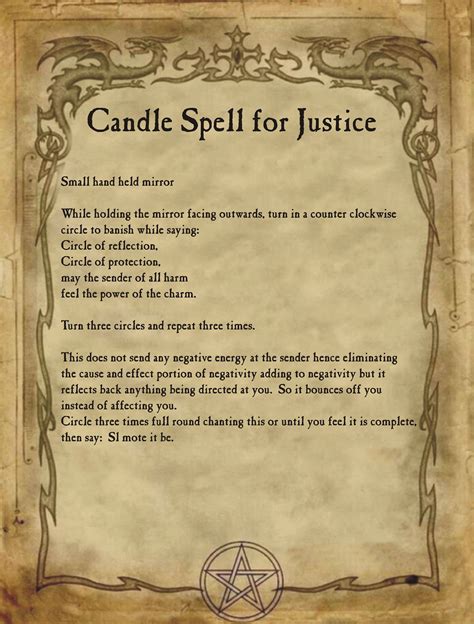 Candle Spell for Justice for homemade Halloween Spell book. | Spell book, Wiccan spells ...