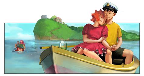 Ponyo and Sosuke by Kaiz0 on DeviantArt