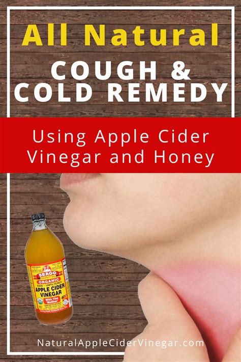 Apple Cider Vinegar and Honey Recipe for Coughs and Colds - All Natural Home | Vinegar and honey ...