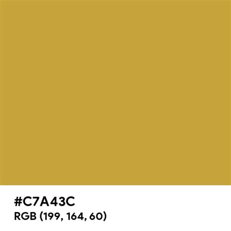 Metallic Bronze color hex code is #C7A43C
