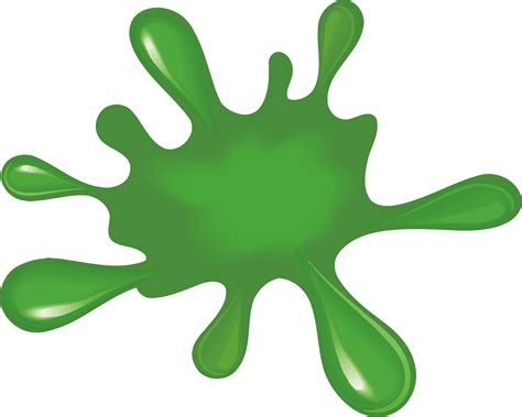 Big Image - Green Paint Splotch Clipart - (2378x1902) Png Clipart Download