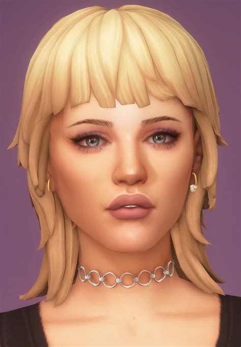 Sims 4 Mullet Hair Cc