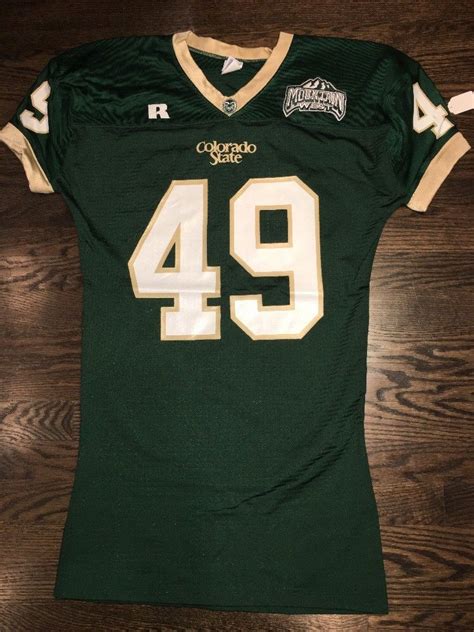 Game Worn Colorado State Rams Football Jersey Used #49 Size L – D1Jerseys