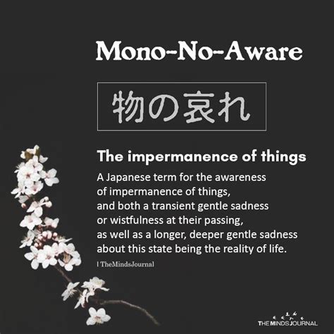 Mono No Aware | Mono no aware, Japanese quotes, Learn japanese words