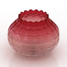 Color Glass Vase Decor Free 3d Model - .3ds, .Gsm - Open3dModel