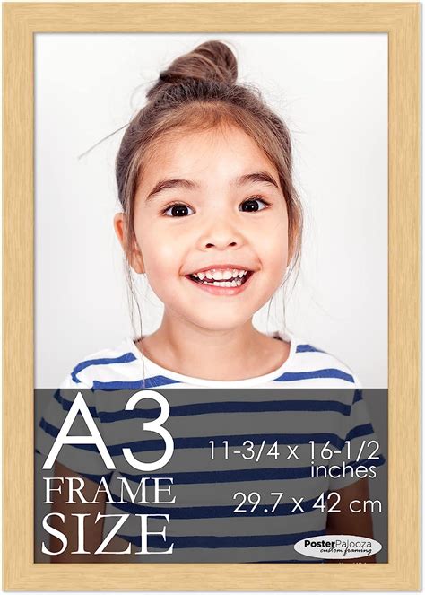 Amazon.com - A3 Frame Natural Modern Minimalist - Wooden 11.75x16.5 Frame - Modern Wood A3 ...