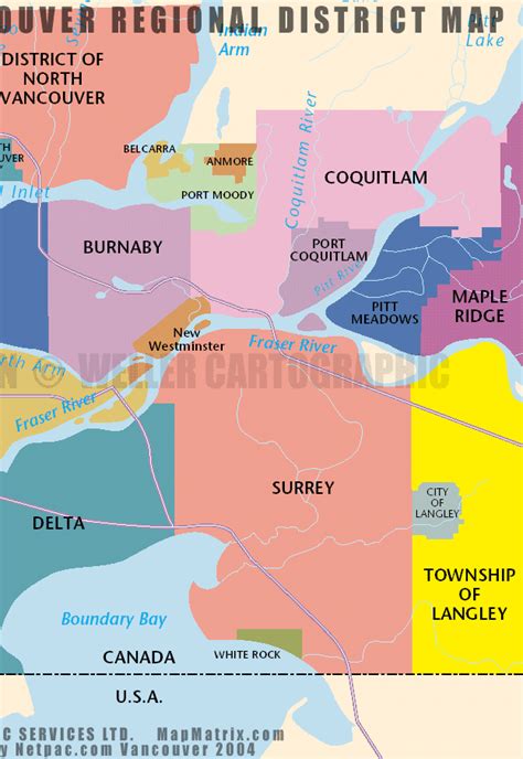 North Vancouver Bc Map