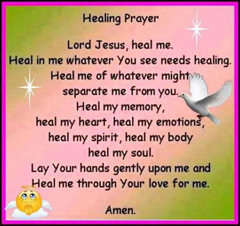 Healing Prayer Prayers for healing, Healing words, Jesus