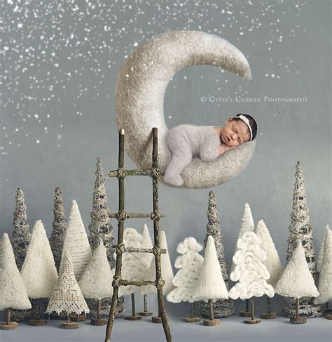 Buffalo Newborn Photography | Baby on the moon | Digital backdrops, Newborn christmas photos ...