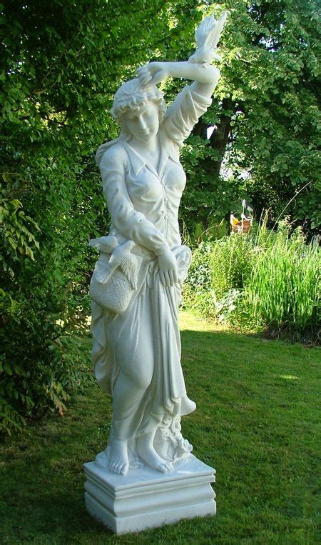 Large Marble Resin Melanie Female Statue Garden Ornament | Woodside ...