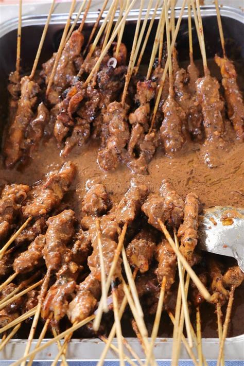 Traditional Indonesian Meal Sate Ayam Stock Image - Image of foot ...