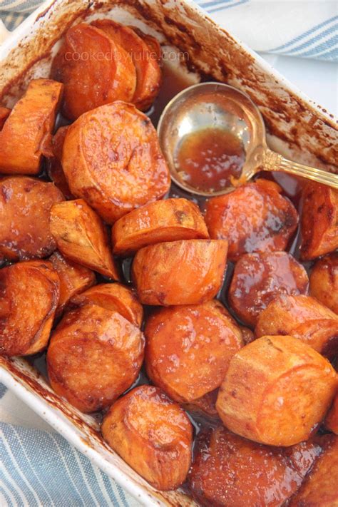 Baked Candied Yams Recipe (Video) - Cooked by Julie | Recipe | Candied yams recipe, Baked ...