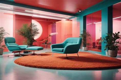 Premium Photo | Modern office interior design 3d rendering concept