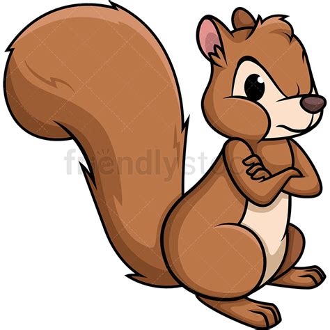 Sad Squirrel Clip Art