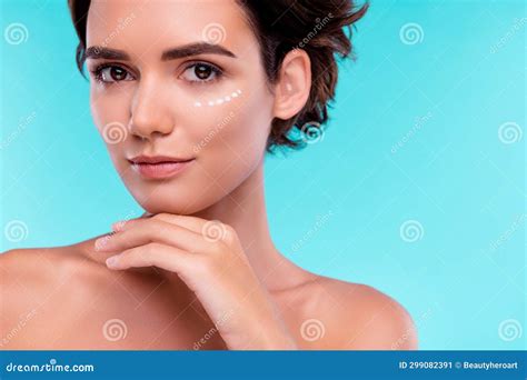 Photo of Attractive Lady Applying Touch Gel Cream on daily Morning ...