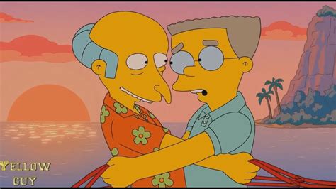 The Simpsons - Mr Burns and Waylon Smithers are happy together! - YouTube