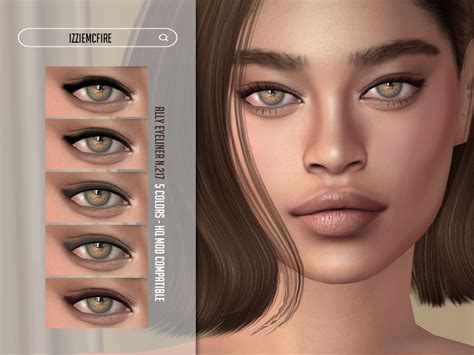 IzzieMcFire's IMF Ally Eyeliner N.217 in 2024 | Sims 4, Sims, Makeup cc