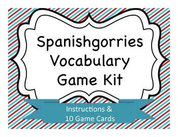 Spanishgorries Vocabulary Game Kit | Vocabulary games, Learning quotes ...