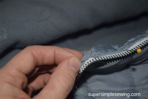 replace zipper hand sew - Super Simple Sewing