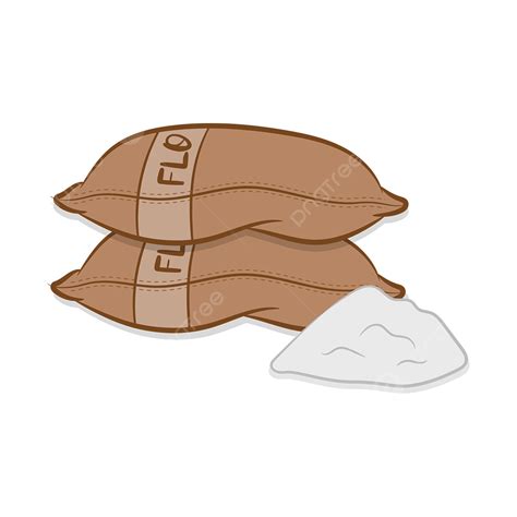 Flour Sack Vector Design Images, Two Sacks Of Flour Clipart, Flour, Clipart, Two PNG Image For ...