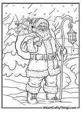 Santa Coloring Pages sketch template