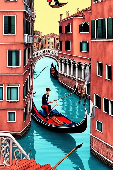 a venice gondola levitating over a canal in venice, | Stable Diffusion | OpenArt