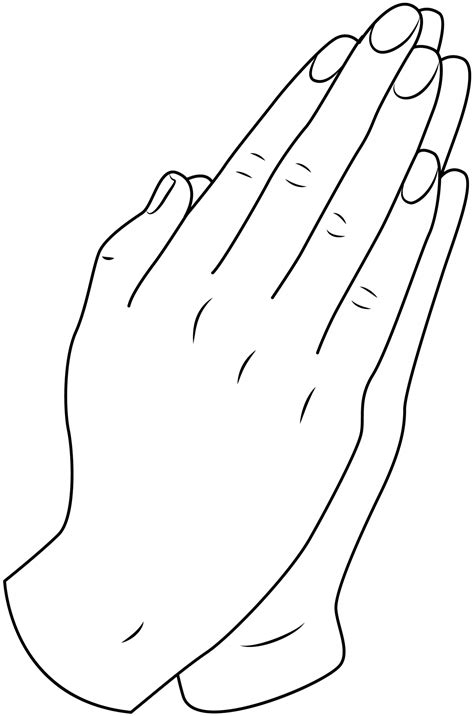 Praying Hands coloring page - ColouringPages