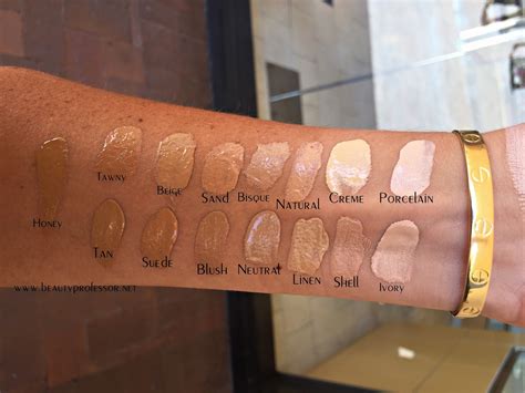 Foundation Files: Swatches of All Shades of the New La Mer Soft Fluid Long Wear Foundation ...
