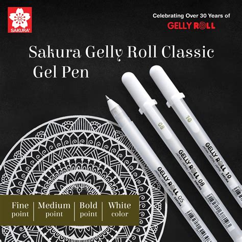 Gelly Roll White Pens Open Stock - Sitaram Stationers