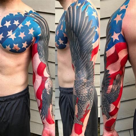 101 Awesome American Flag Tattoo Ideas! - Outsons