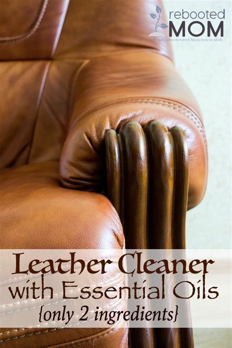 Homemade Leather Cleaner with Essential Oils