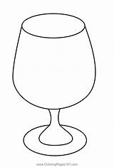Drinking Glass Coloring sketch template