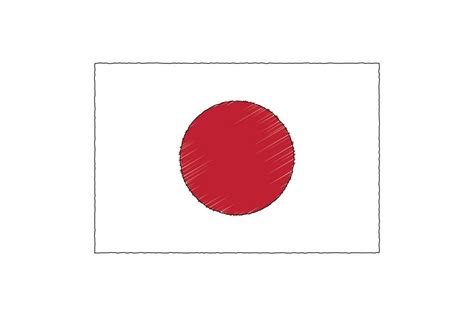 Japan Flag Hand Drawn Sketch Graphic by TeeHome · Creative Fabrica